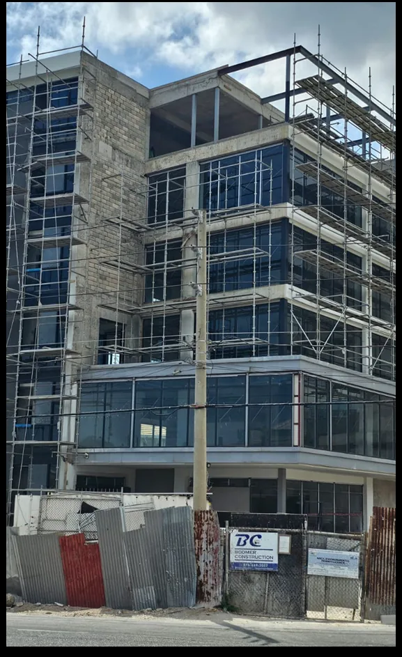 Commercial development construction progress