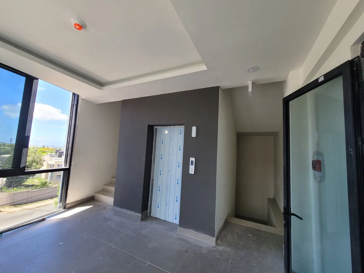 Interior core at 23 LMR with custom ceiling and stair finishes