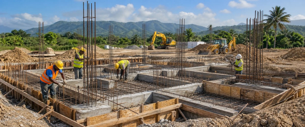 Foundation construction work for JPI