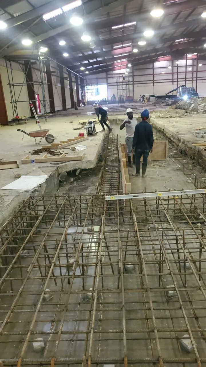 Reinforcement installed for JPI packaging equipment foundations