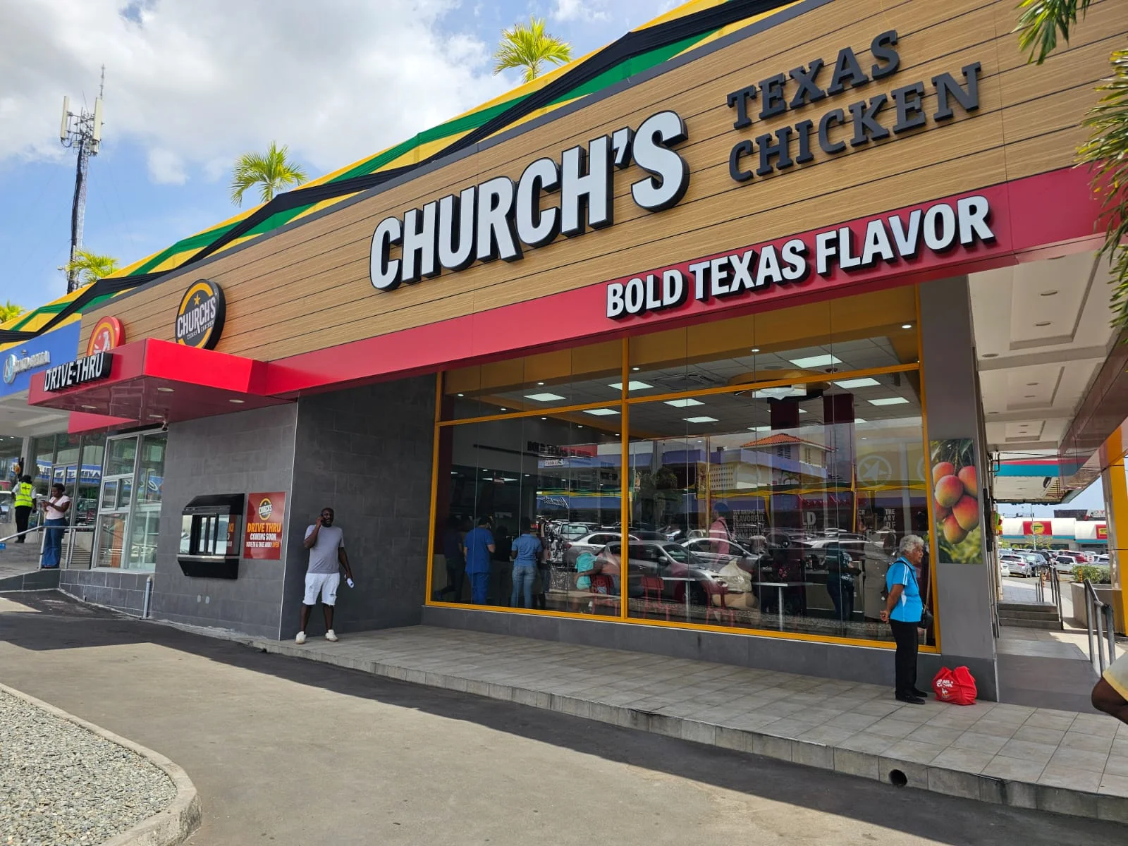 Church's Texas Chicken restaurant front facade